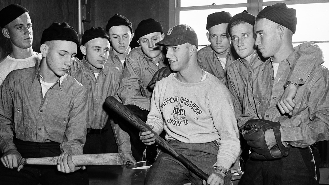 Pictures of Cardinals Stan Musial in the Navy