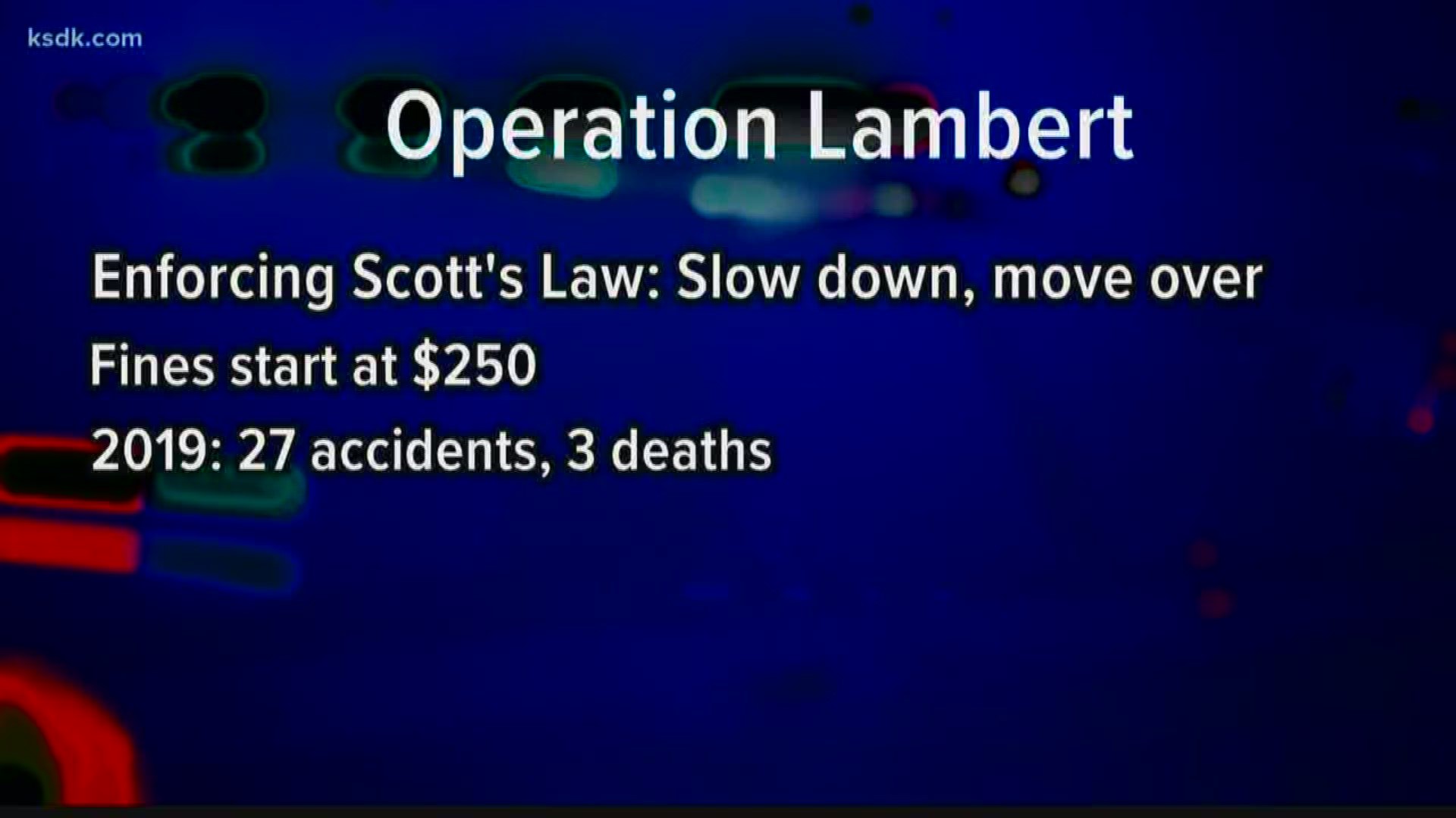 ISP will be enforcing Scott’s Law this week with a special focus called Operation Lambert. It’s a reminder for drivers to slow down near emergency responders.