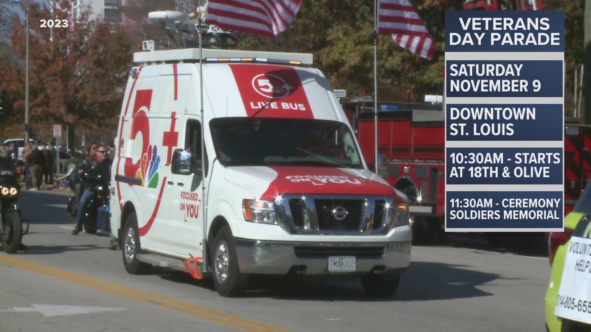 St. Louis celebrates Veterans Day tomorrow with a downtown Parade. There will also be a car show.