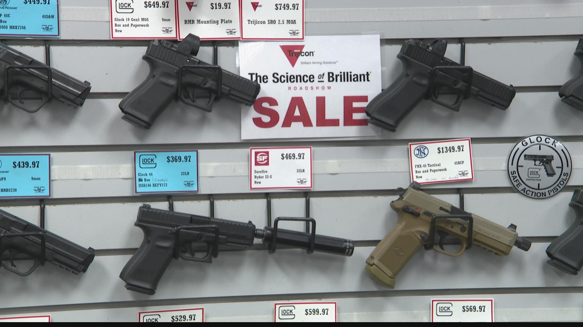 A St. Louis area firearms dealer said despite talks of expanded background checks and efforts to curb rifle sales, his business is as busy as ever.