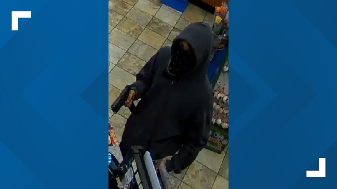 Security photos Armed gas station robbers in Swansea