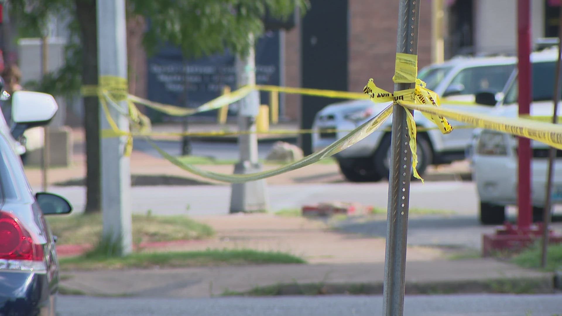 Three men were hospitalized after they were shot Tuesday afternoon in south St. Louis. The shooting happened at around 4 p.m.