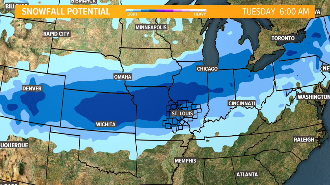 STL Weather | Tracking Snow possible on Monday | ksdk.com