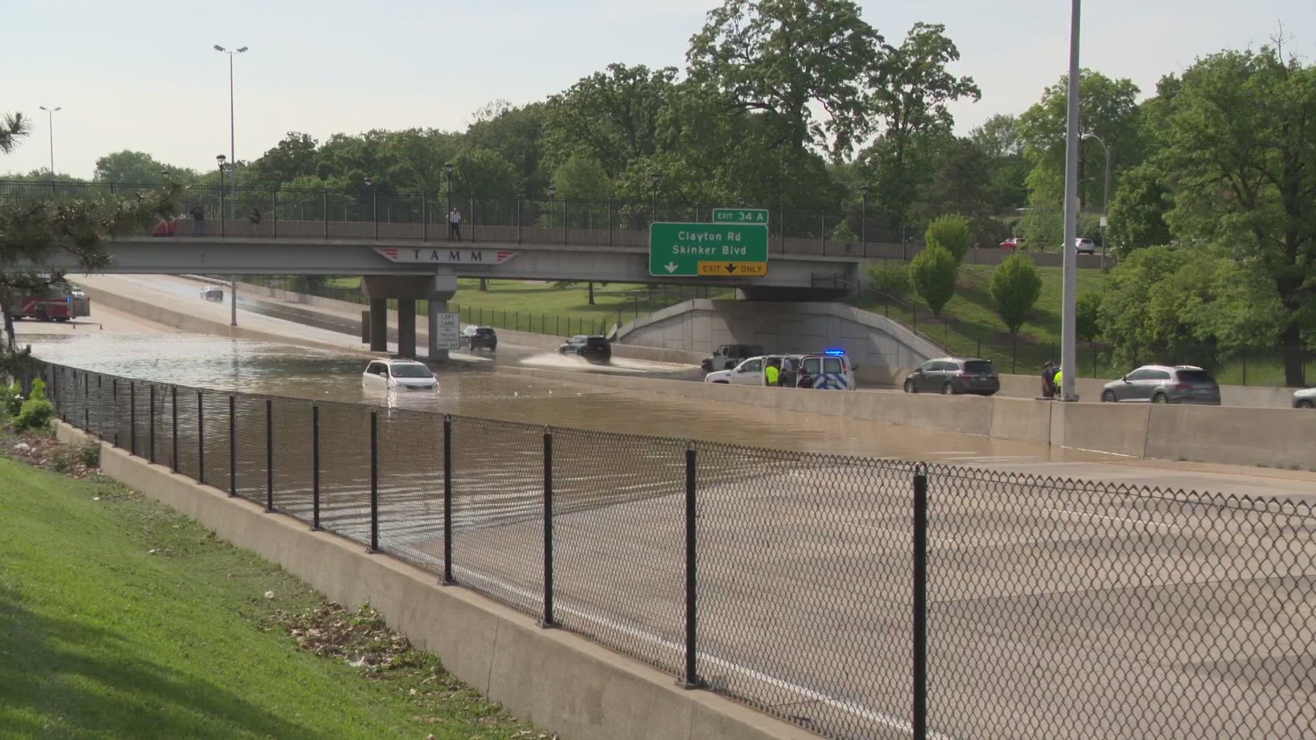 The City of St. Louis' Water Division says it could take weeks to repair a water main break near I-64. The break shut down both sides of the interstate Friday.