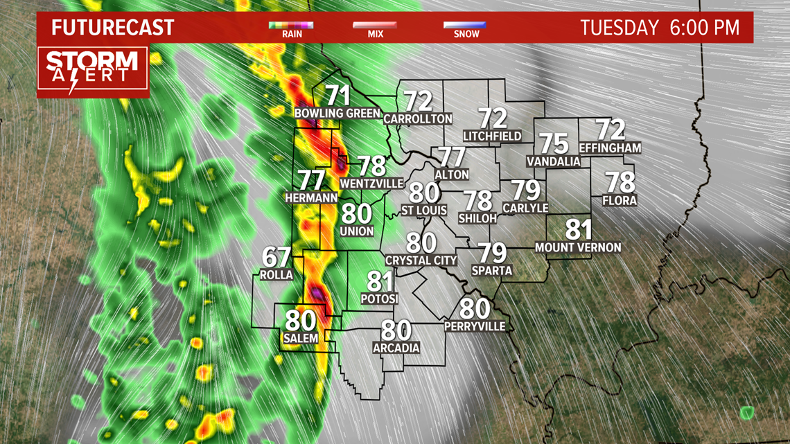 St. Louis Weather, News | Storm Alert | Here&#39;s your timeline for when severe weather should hit ...