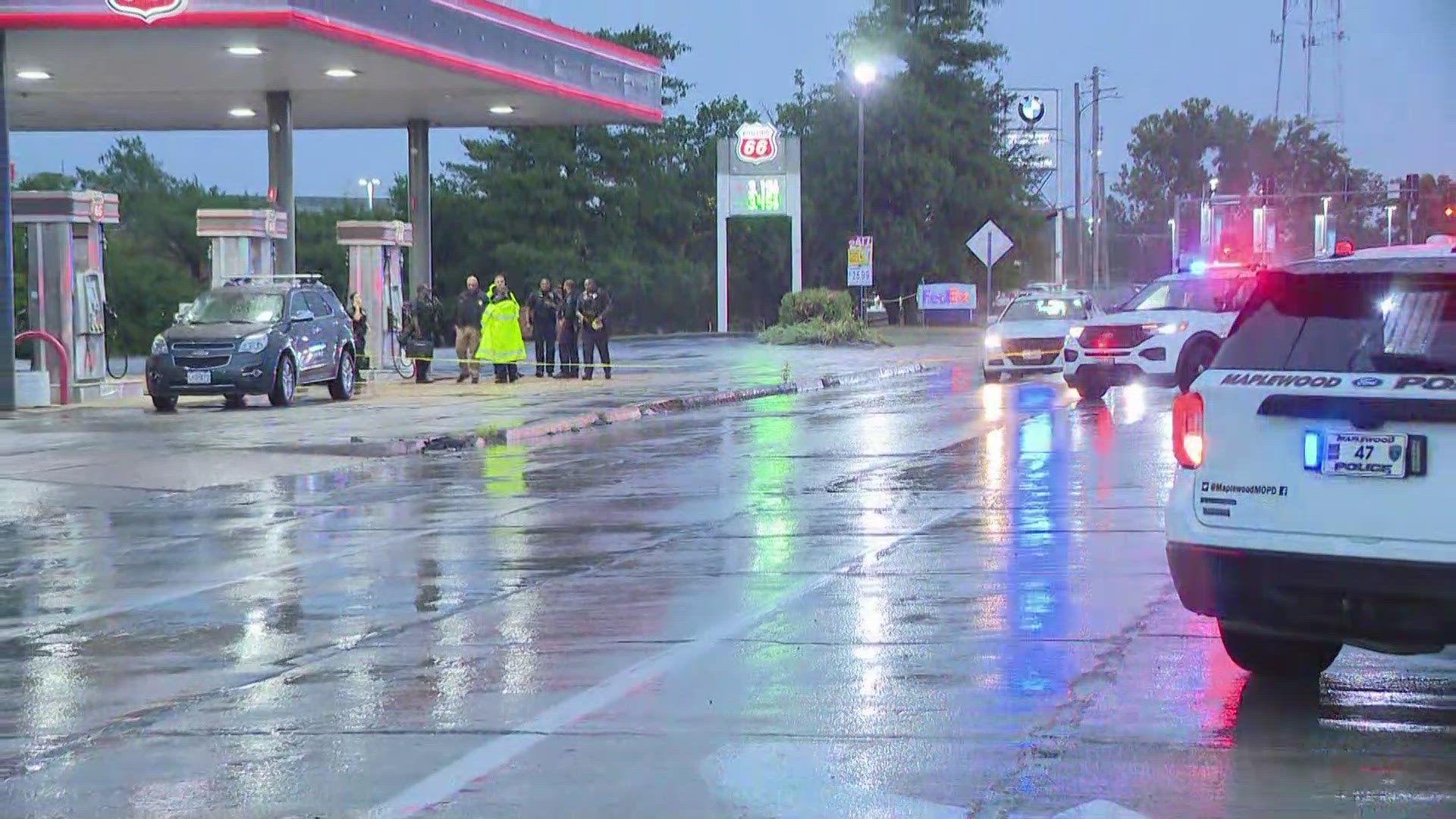 A pedestrian was struck and killed early Wednesday morning in Maplewood. The driver remained at the scene of the crash.