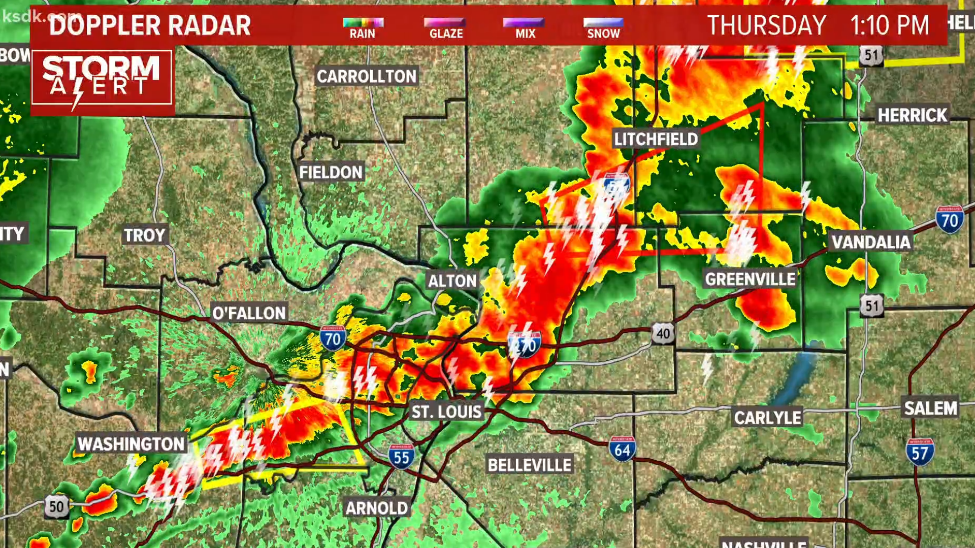 Tracking strong storms in the St. Louis area | ksdk.com