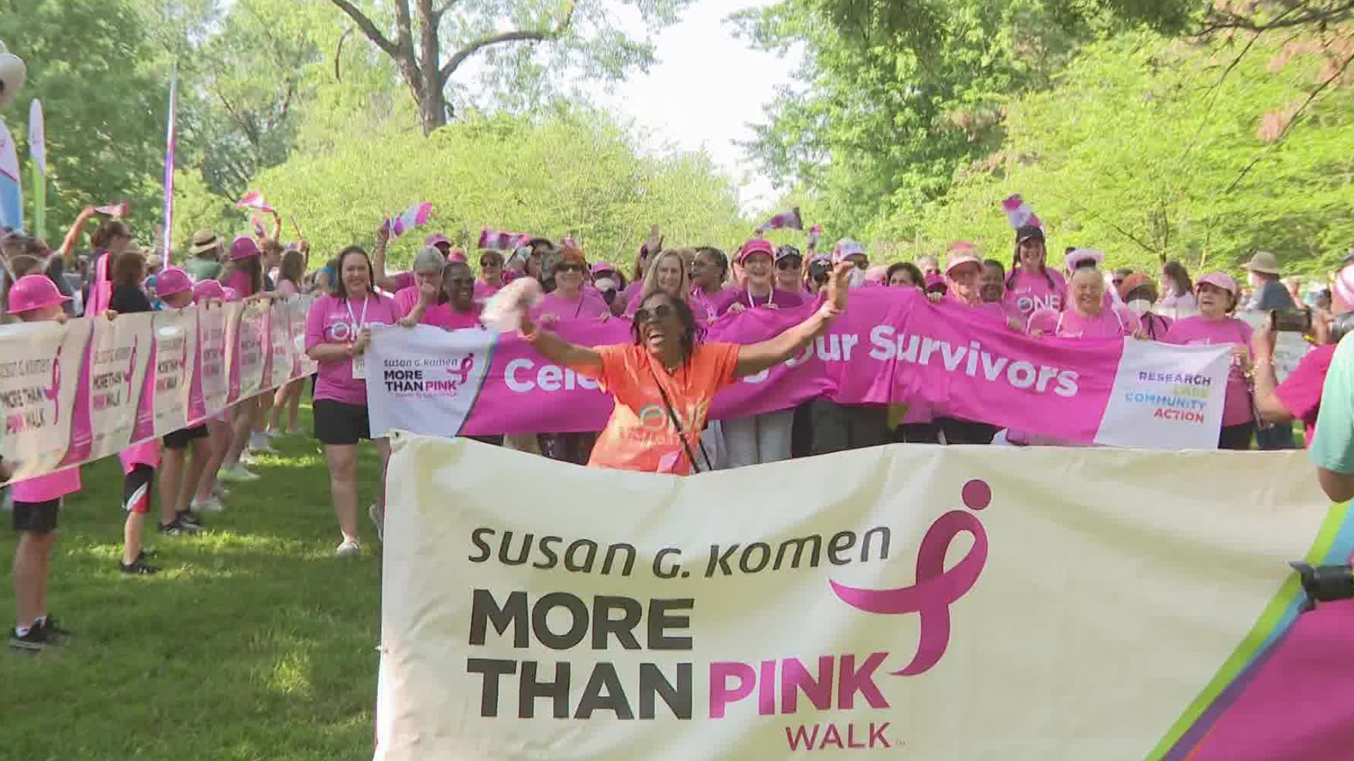 For the first time since the pandemic began, the walk for breast cancer was back in person at Tower Grove Park on Saturday. More than 4,000 people got their steps in