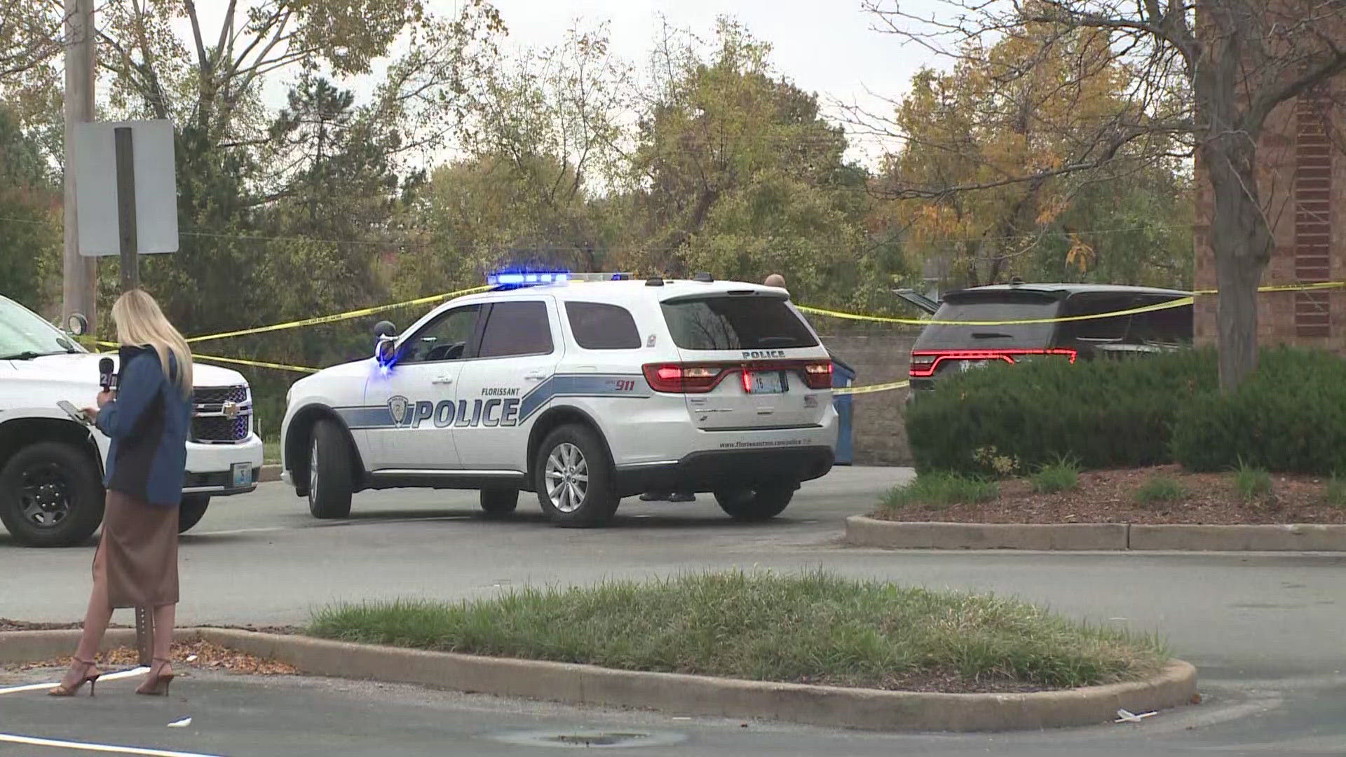 One person is dead after a shooting in a parking lot on Lindbergh Boulevard. Police said persons of interest in the shooting were being interviewed.