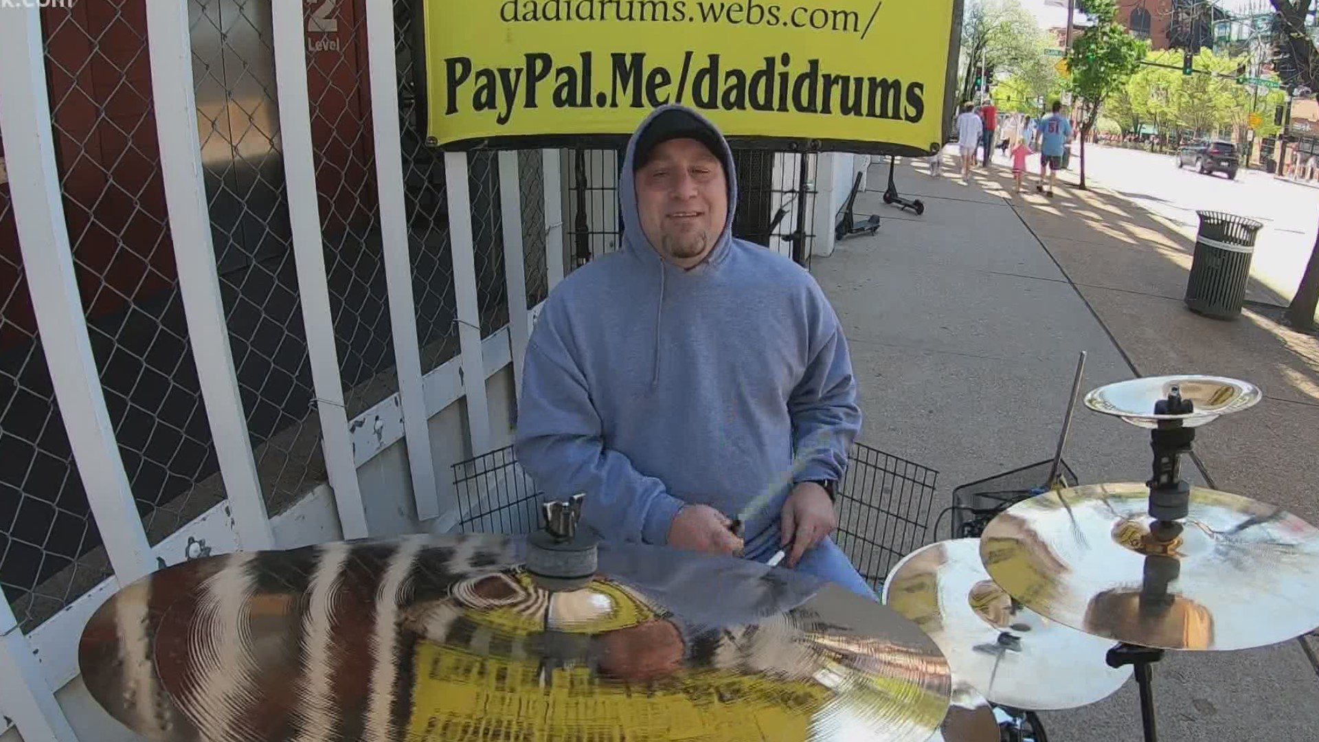 This St. Louis drummer found a way to keep the beat going by taking his stage directly to the people.