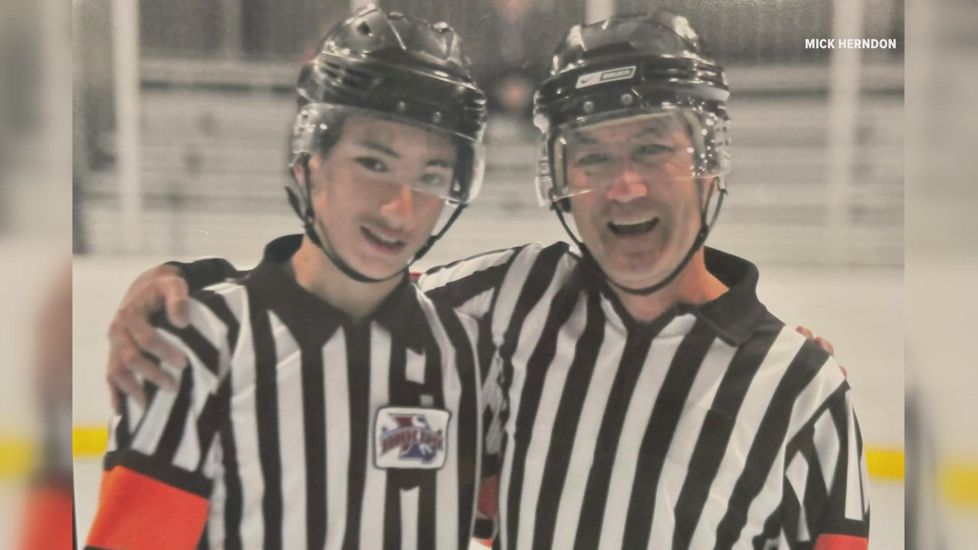 Missouri hockey official Dean Robinson was injured when a stick hit him in the eye during a game. He underwent surgery, but could lose his sight in the injured eye.