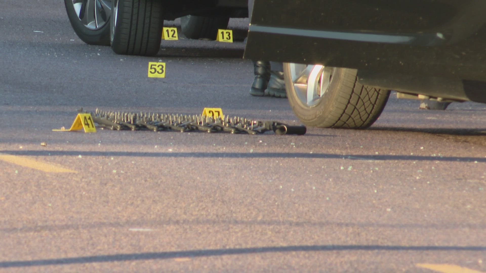 A St. Louis County police officer shot a man in St. Louis City's Dutchtown neighborhood Tuesday afternoon. The officer shot the man.