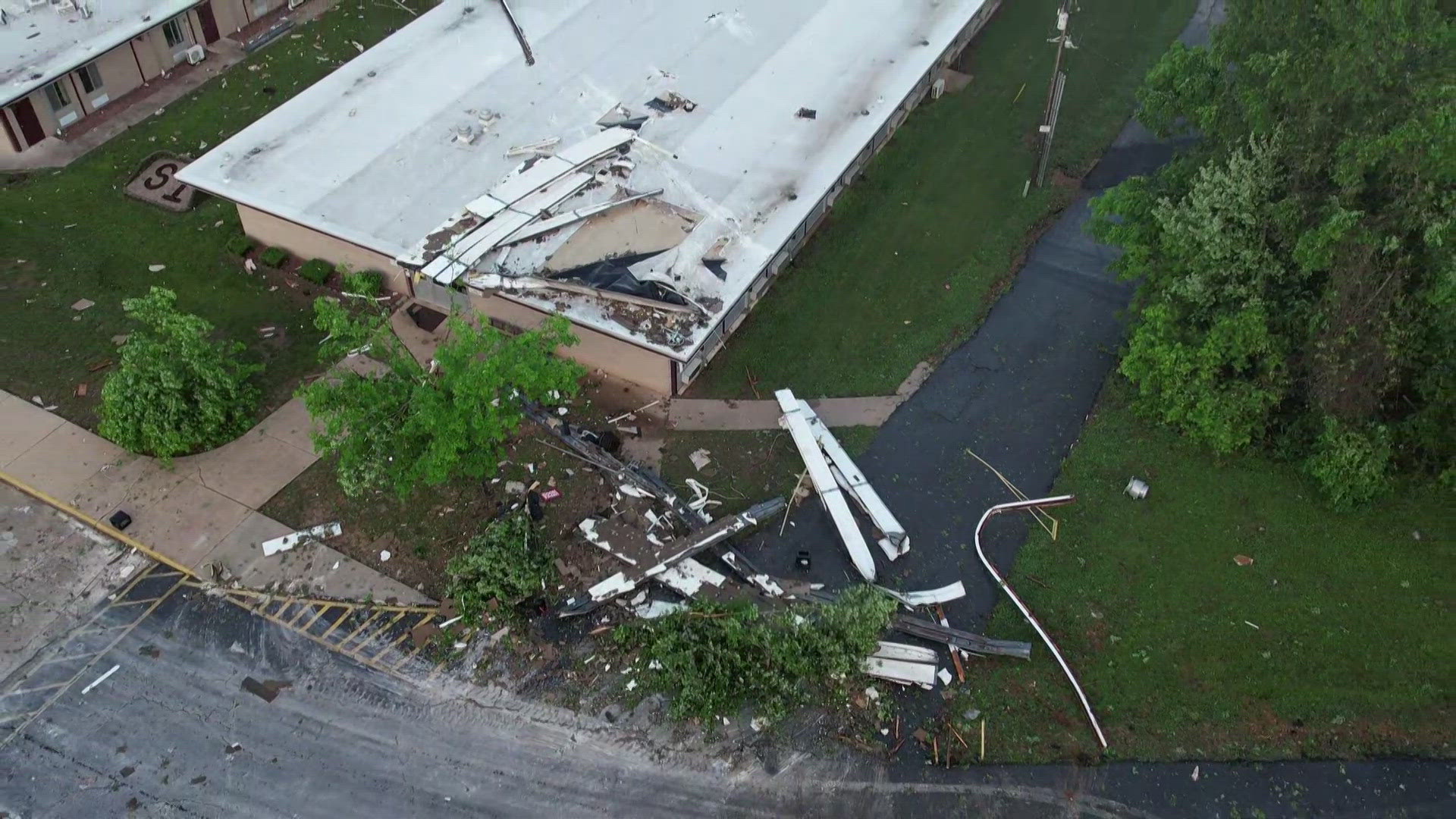 In Annapolis, there were reports of damage to South Iron R-1 School. The district said in a Facebook post that there would be no class Thursday.