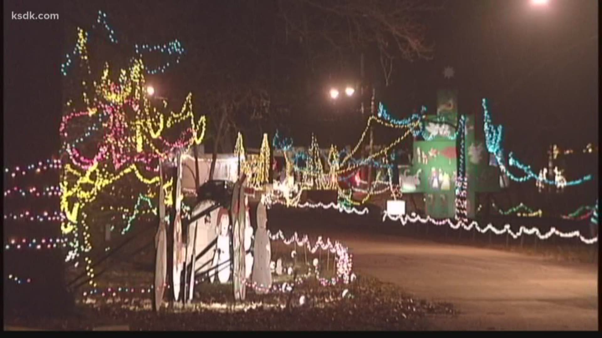 Every year on Black Friday, the gang lights up Rock Springs Park in Alton.