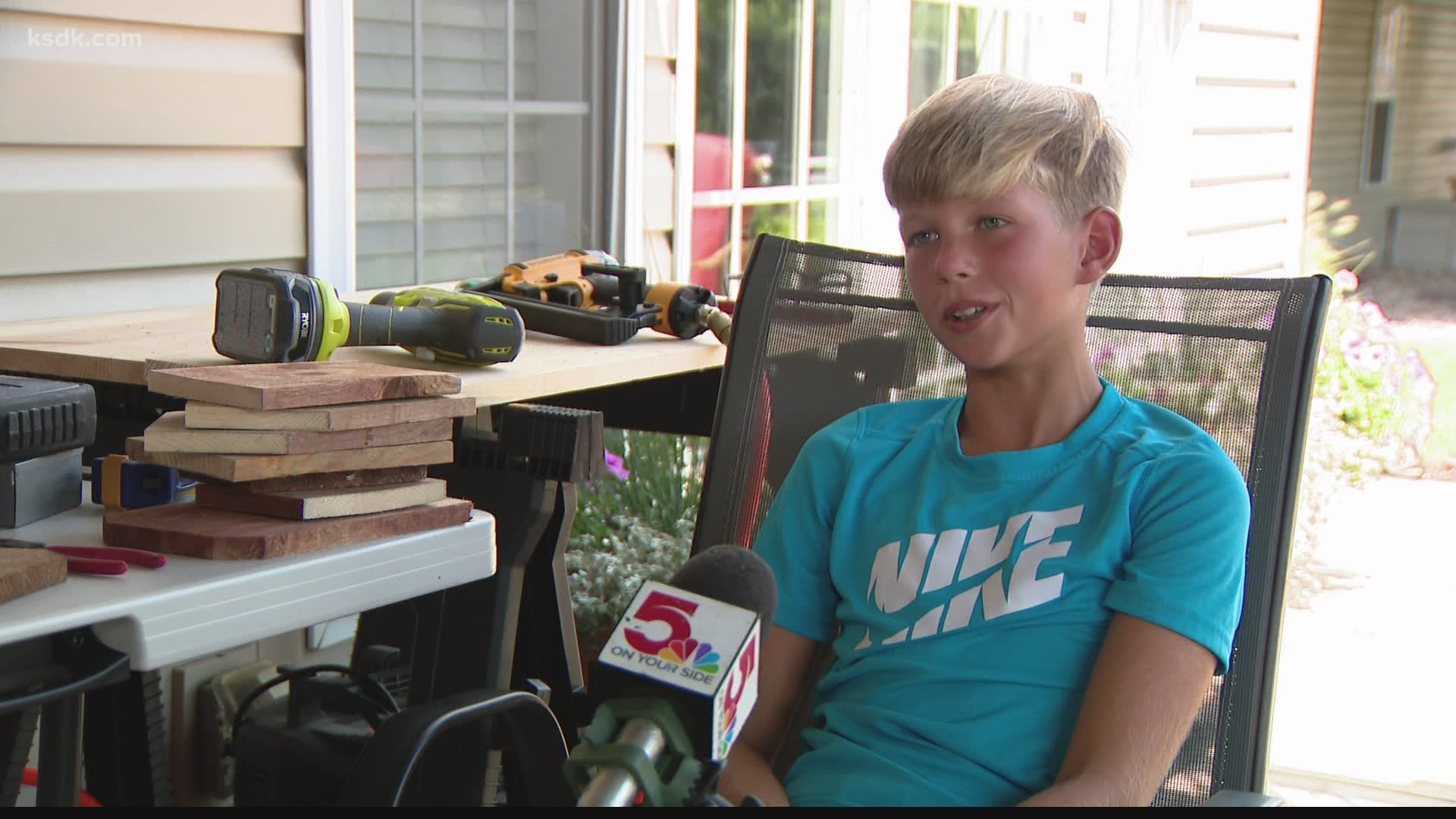 Business is booming for this 10-year-old, who decided to turn to building birdhouses during his time at home