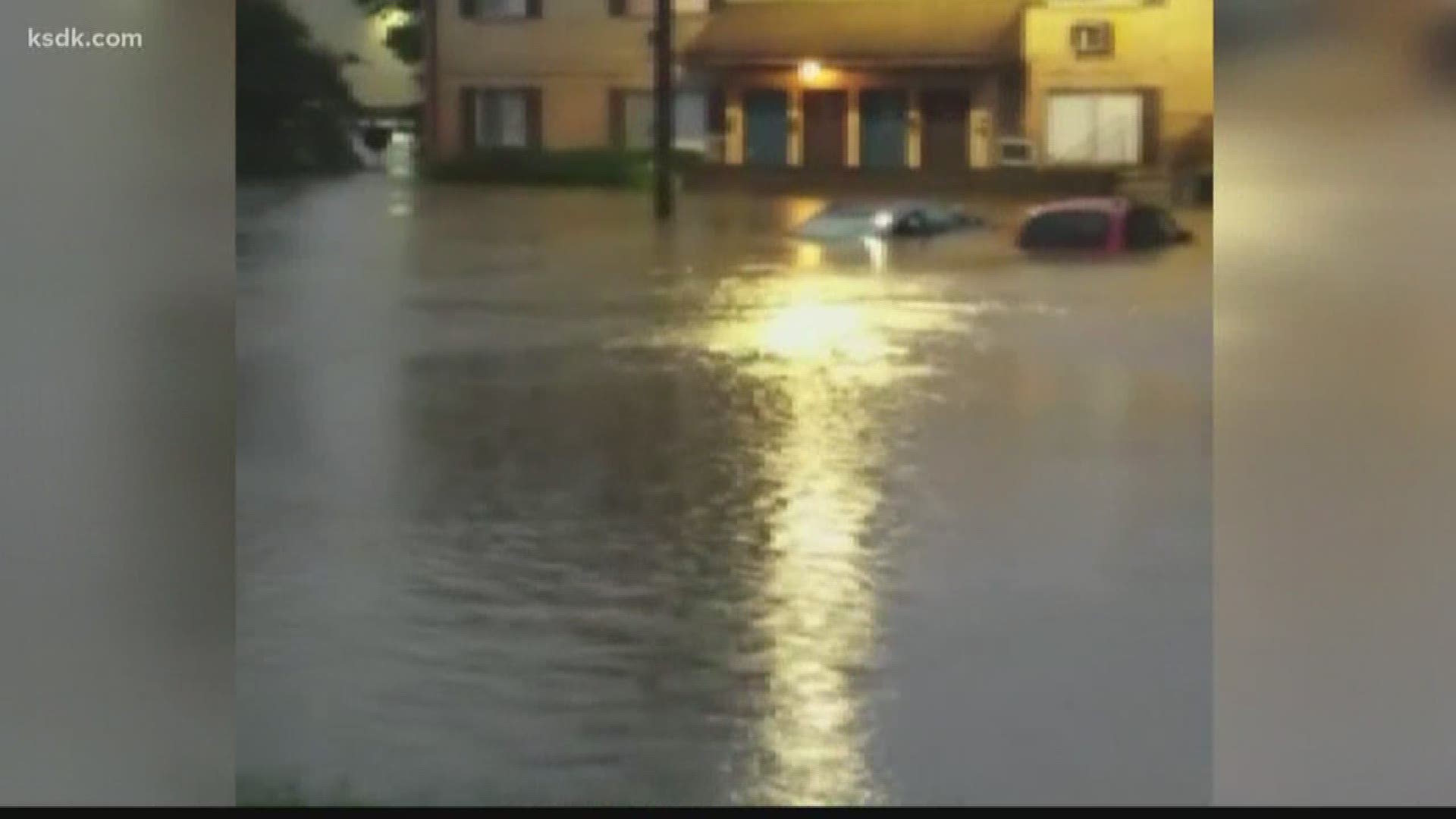 The flooding was a result of heavy rain. Some areas got as many as six inches of rain in a short period of time.