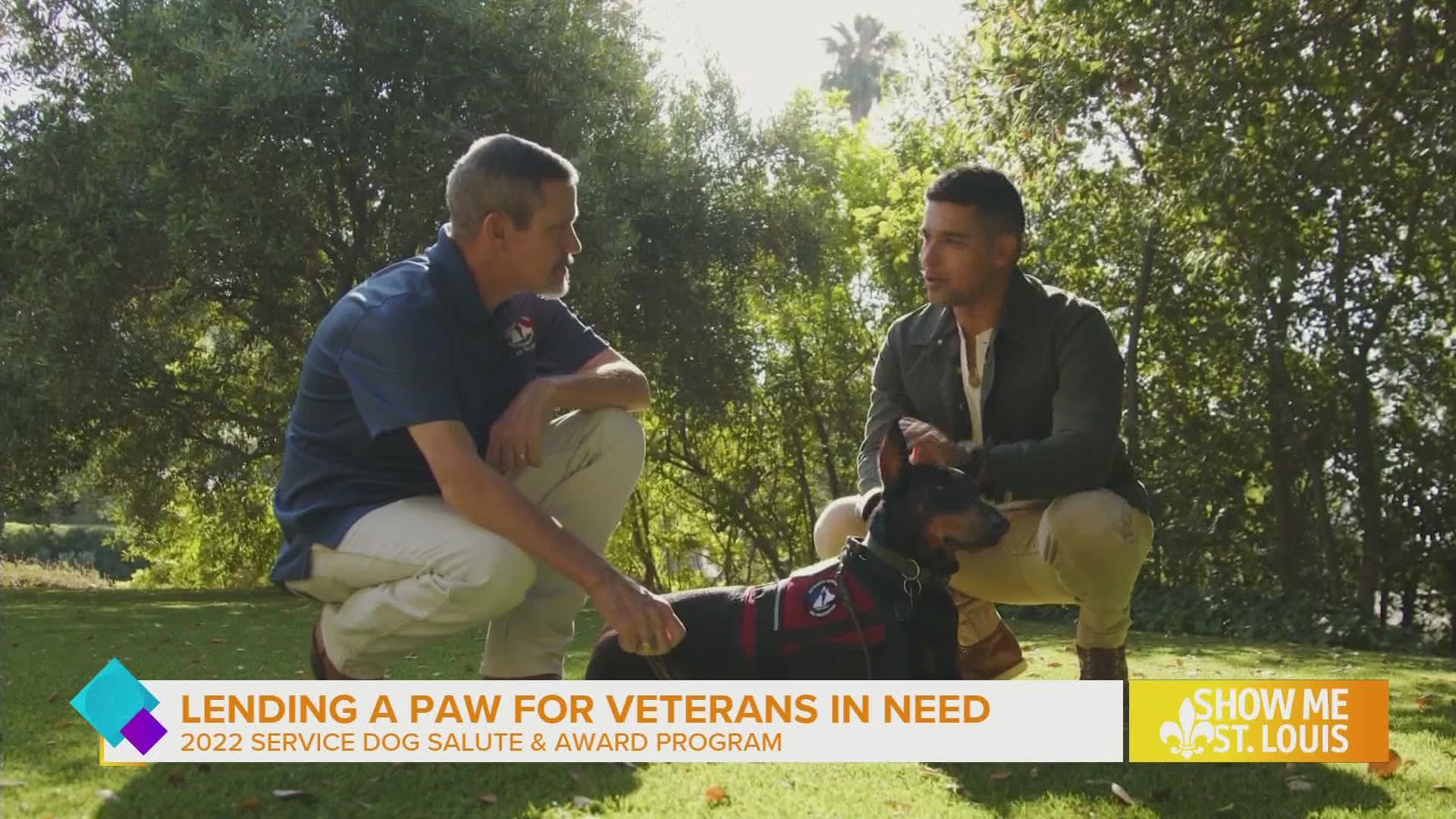 Lending a paw for veterans in need 2022 Service Dog Salute & award program