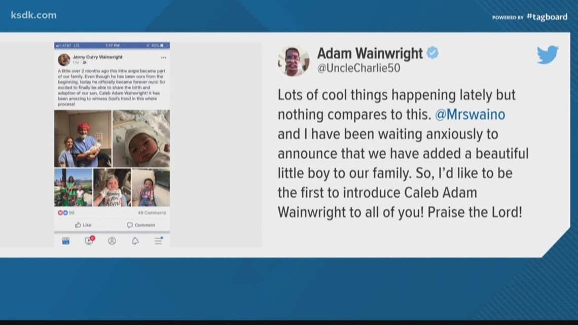 Adam Wainwright talks adoption of his son, Caleb