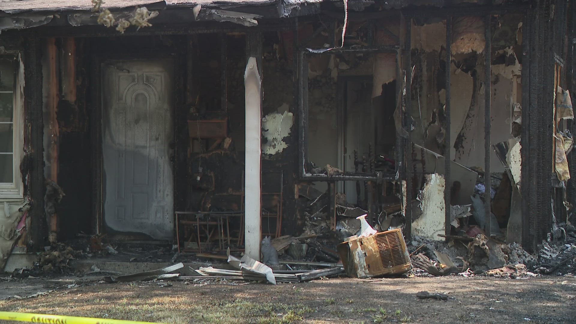 Barbara Davis went out to buy milk Thursday afternoon and returned to an inferno. Now the community is rallying around her and three others who lost their homes.