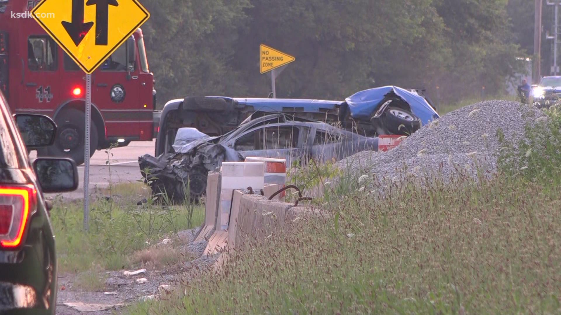 The Illinois State Highway Patrol confirmed one person was killed in a crash on Illinois 111