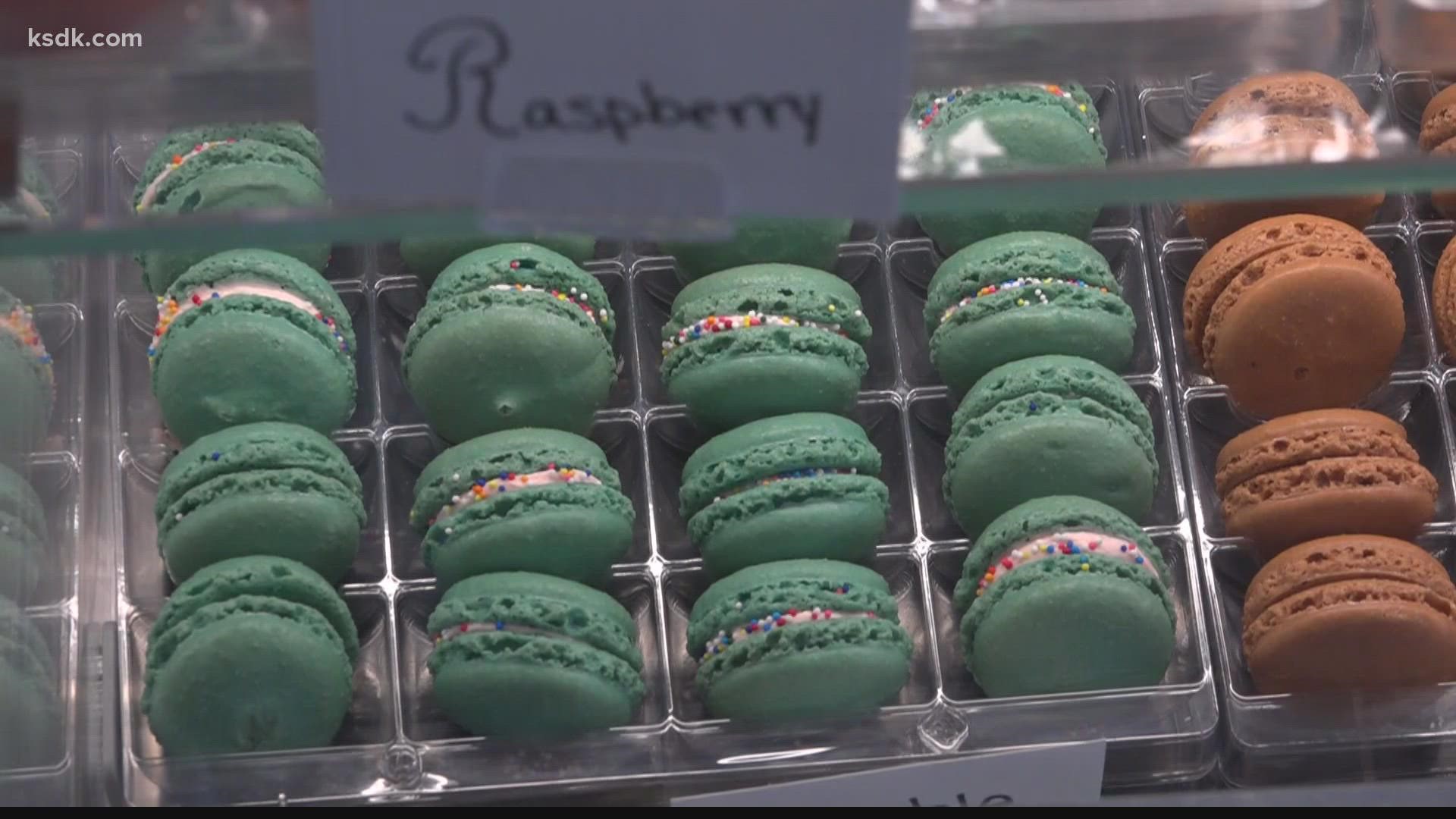 Le Macaron French Pastries of St. Louis can be found in Webster Groves