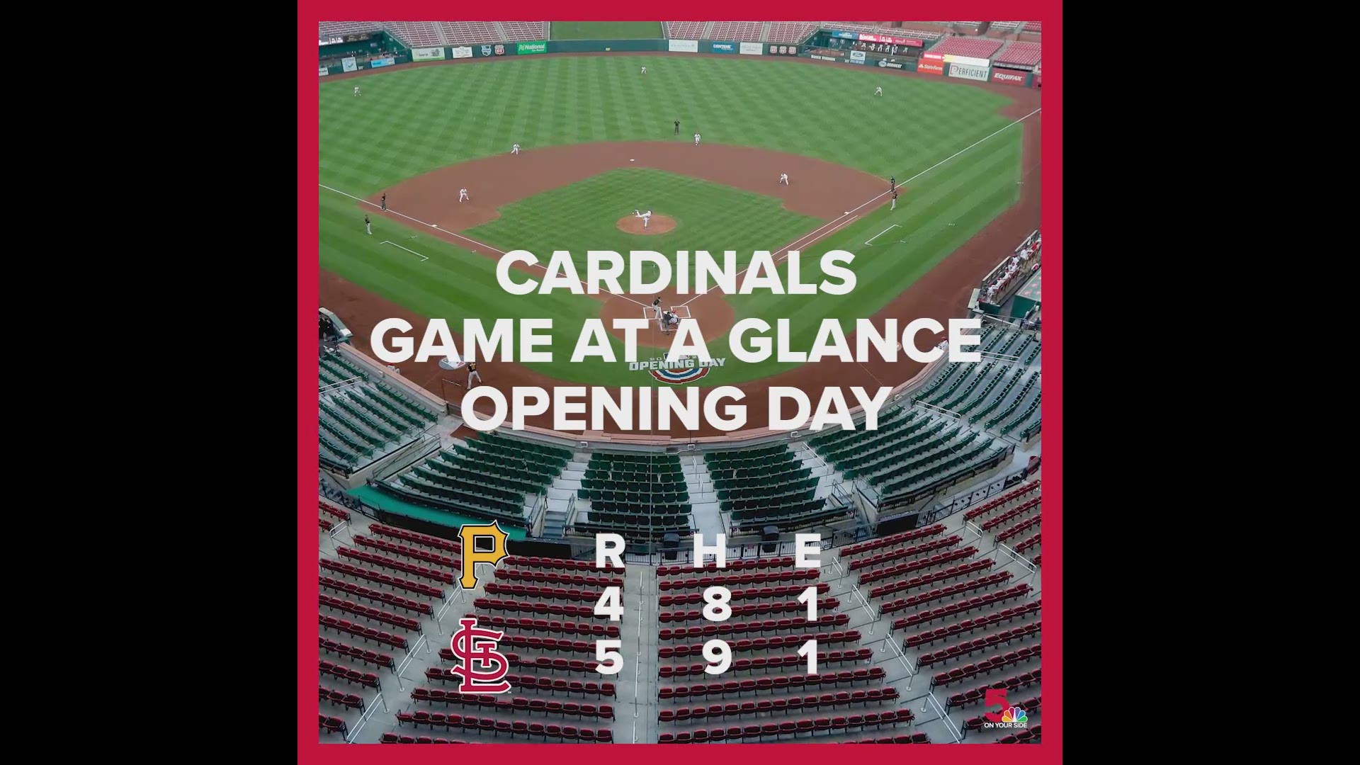 The Cardinals just escaped with a win on opening day