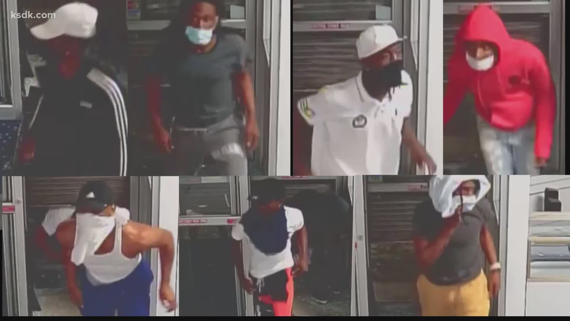 The Pawn Shop Dorn was guarding was looted on Tuesday. Police have released new video footage of the men who broke in.