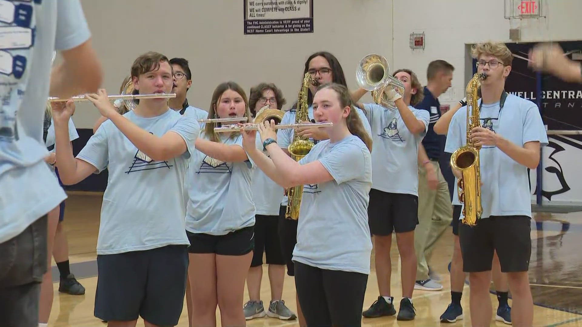 Today in St. Louis was live Monday morning at Francis Howell Central High School. Principal Suzanne Leake talked about the new year, and students performed.