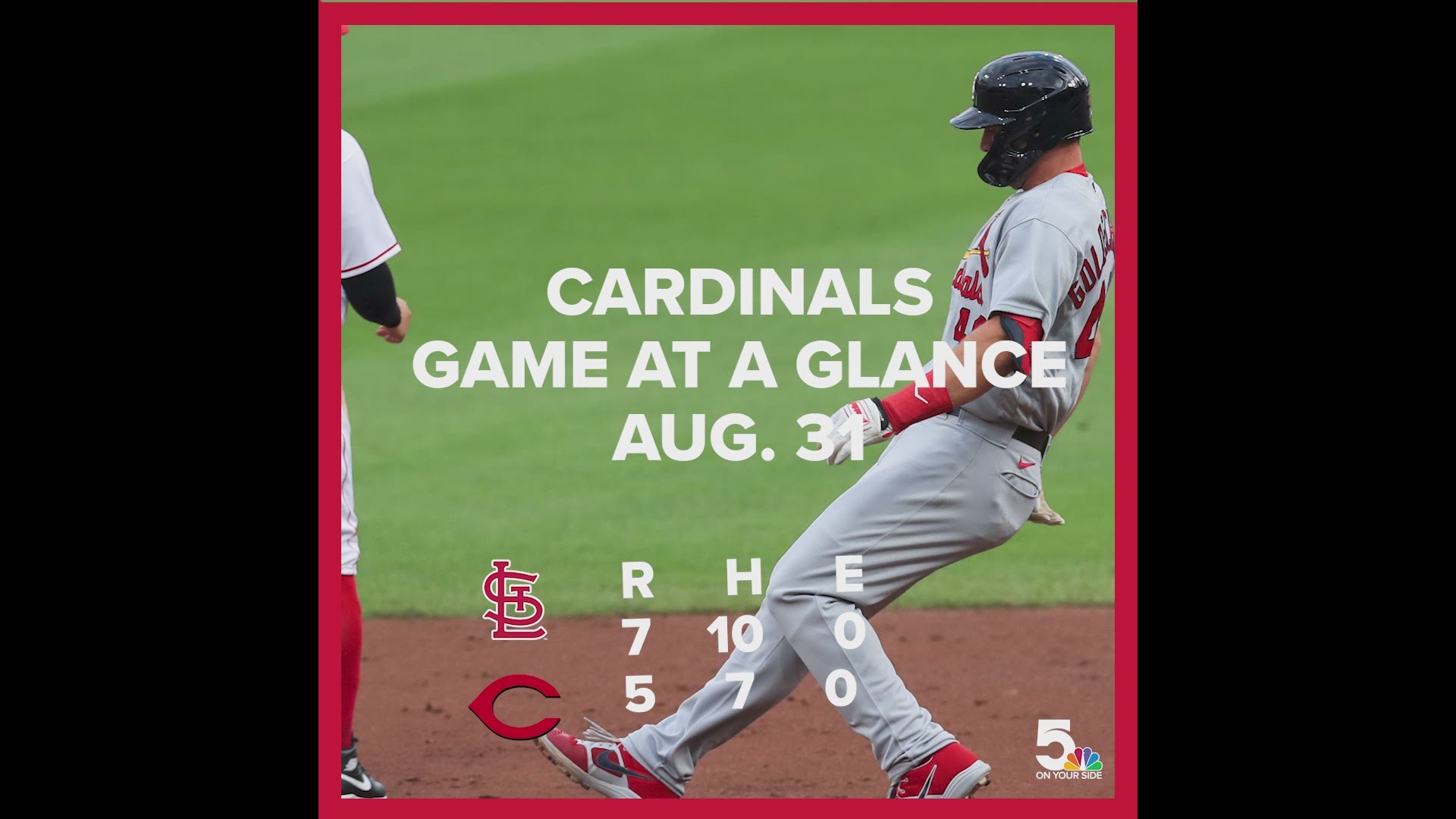 For the second game in a row, the Cardinals got a superb pitching performance and scored 7 runs.