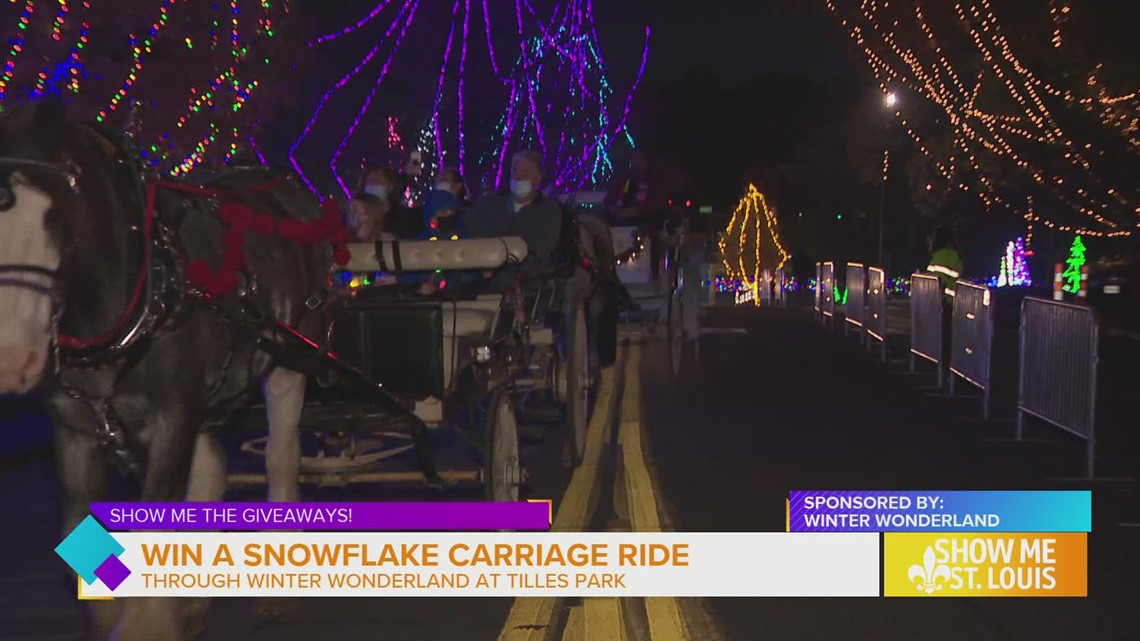 Enter for your chance to win a Snowflake Carriage ride through Winter Wonderland at Tilles Park