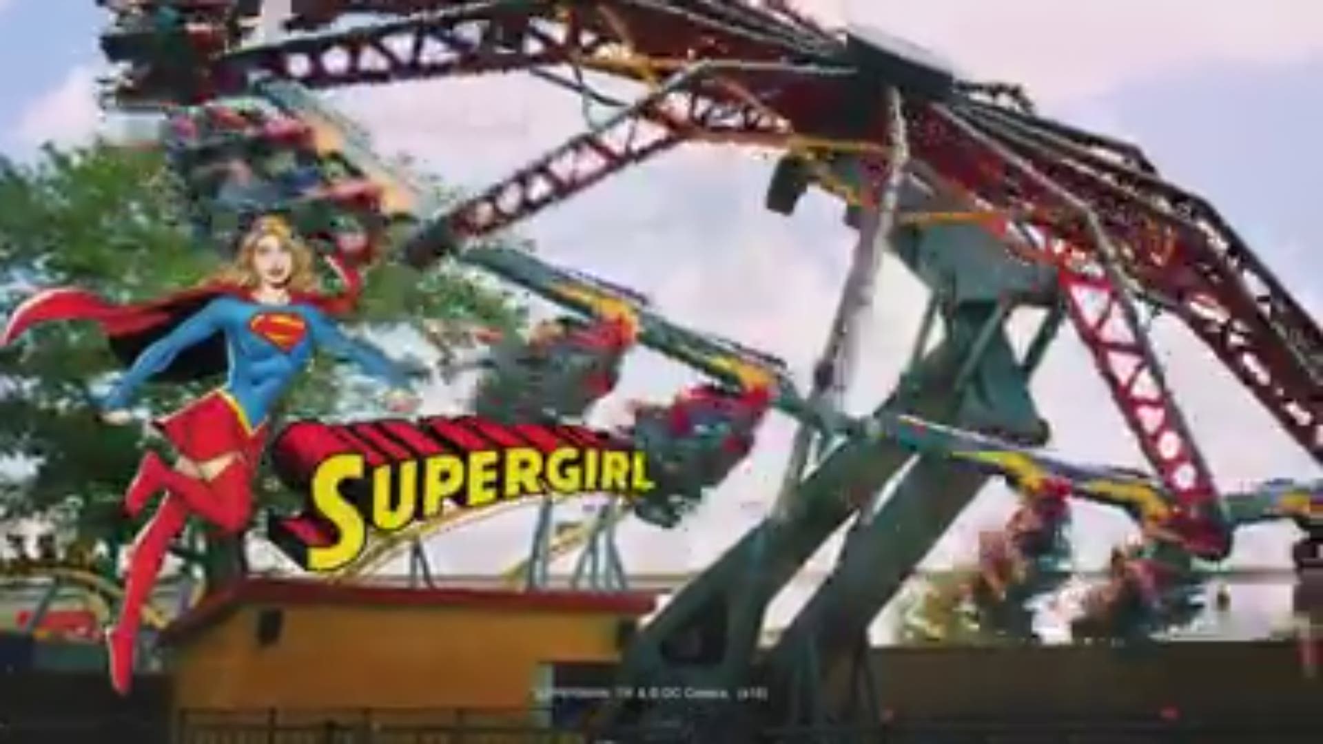 WATCH: Supergirl thrill ride at Six Flags St. Louis | www.semashow.com