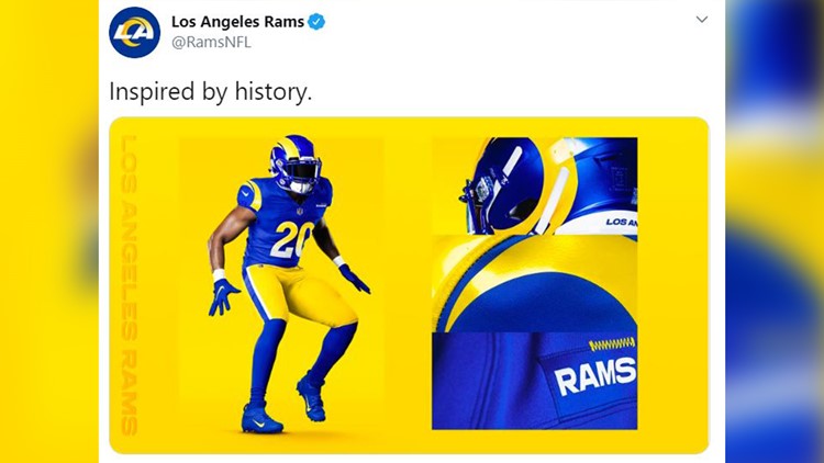 Rams will reportedly unveil new white alternate uniforms in 2021 as rookie  receiver may have leaked news 