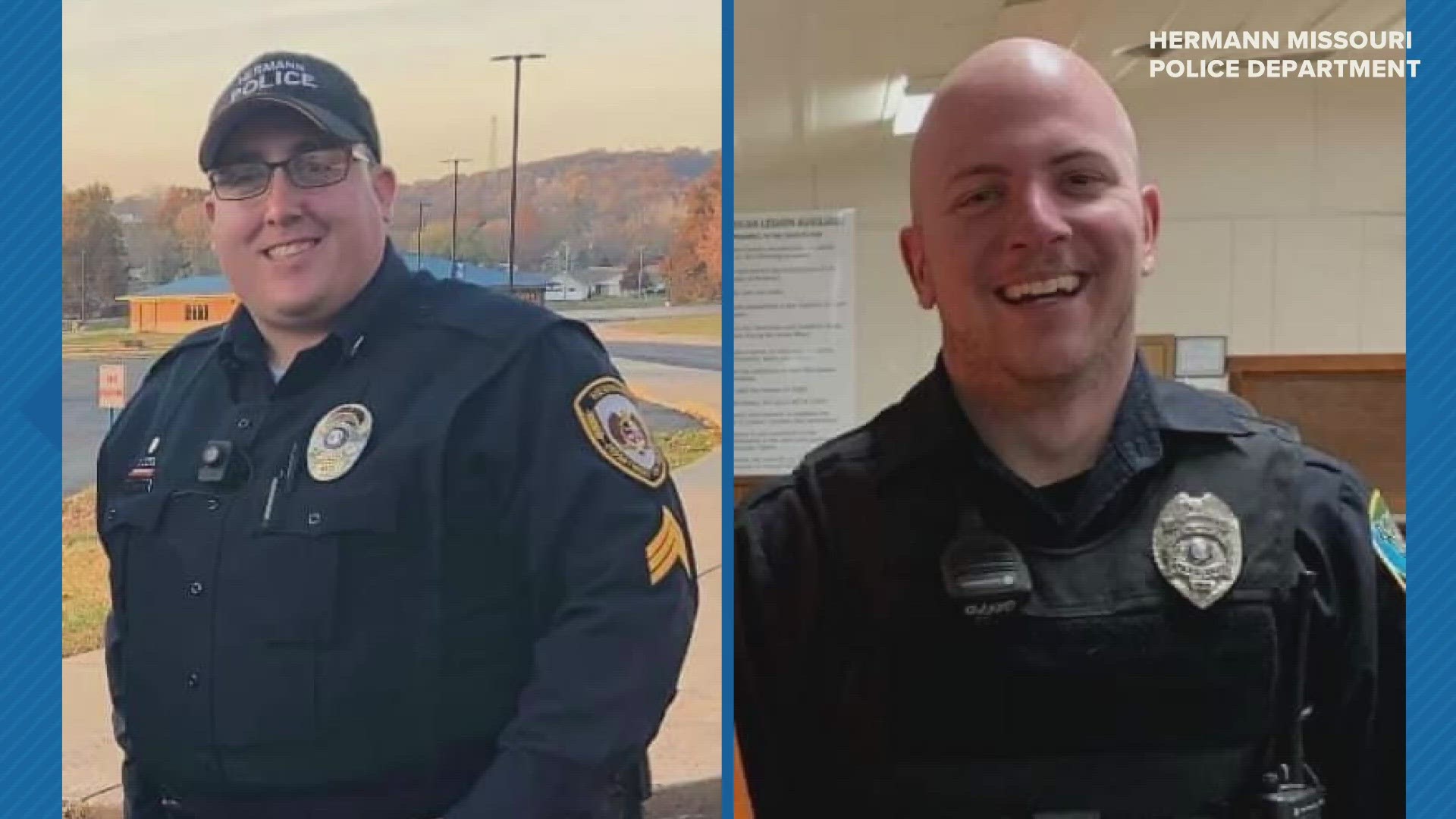 Hermann will honor Detective Sgt. Mason Griffith and Officer Adam Sullentrup with a vigil Friday night at Hermann High School. Doors open at 5:30 p.m.
