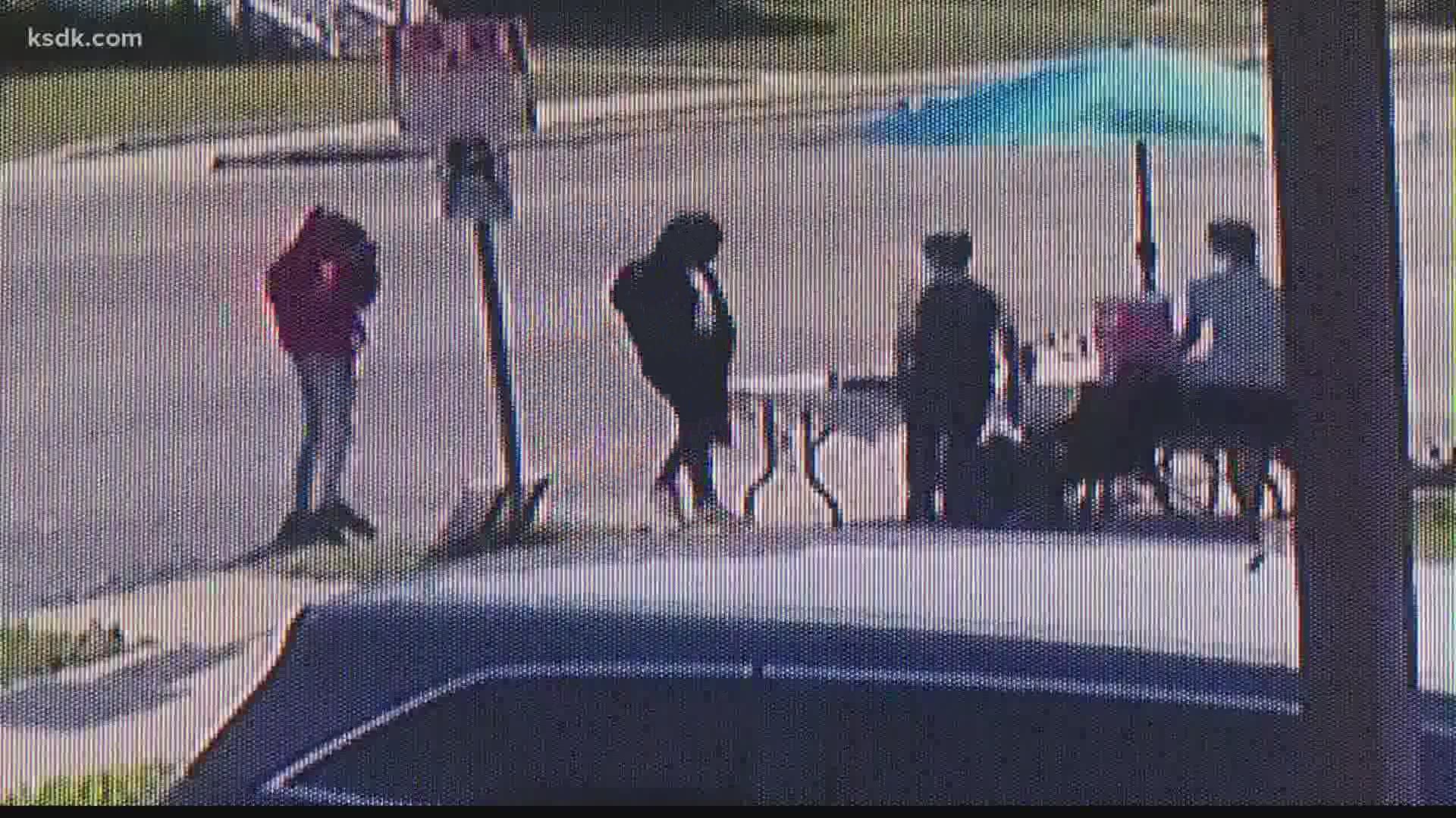 Two 13-year-old boys running a lemonade stand were robbed at gunpoint. Surveillance video shows what appears to be a gun.