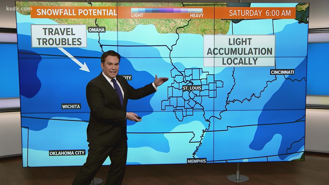 Friday snow chance Here's the latest forecast and timeline this week