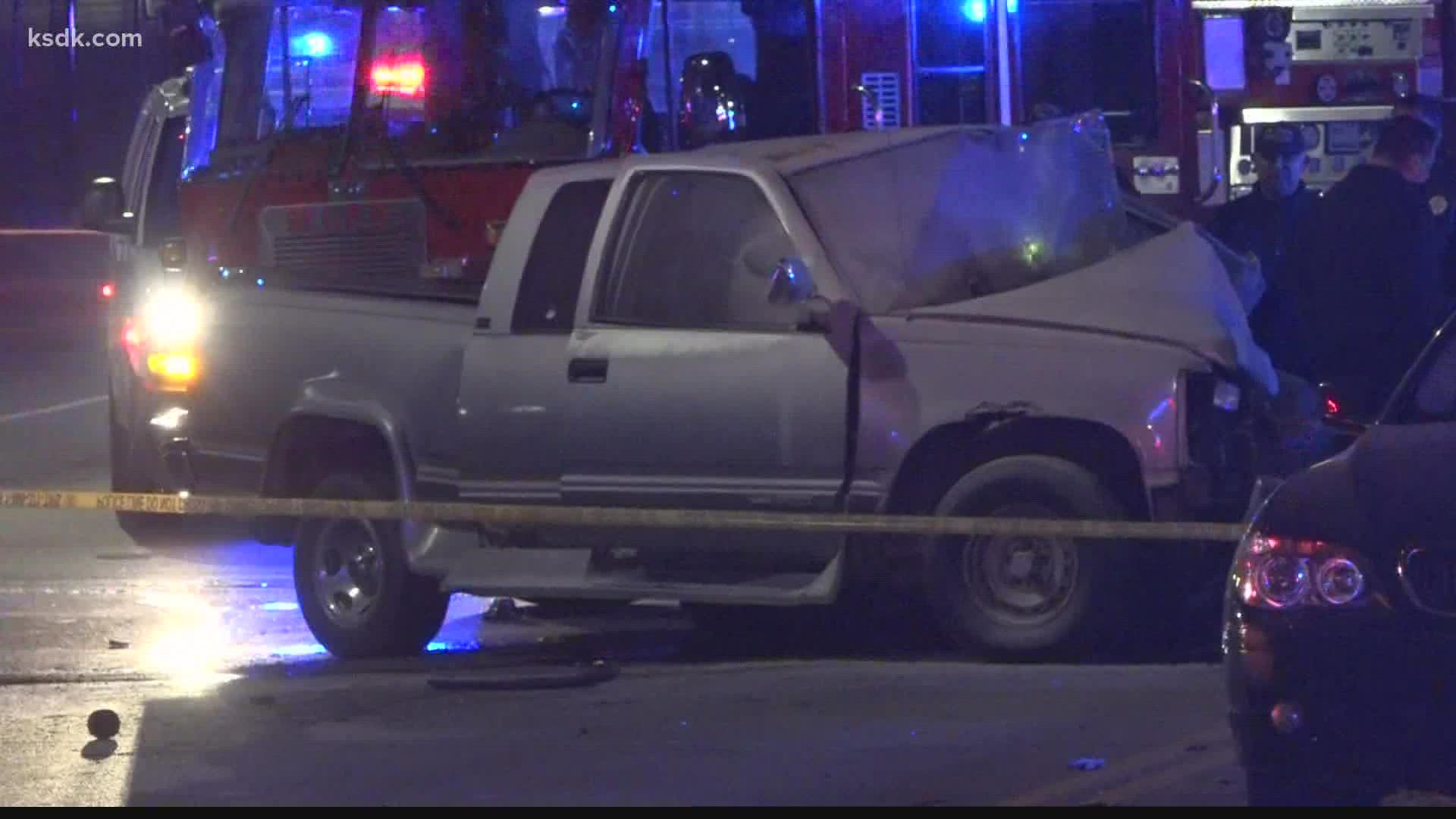 The crash happened Wednesday night on Goodfellow near Lincoln Way.