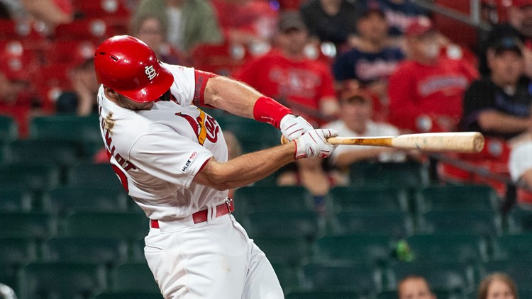 Paul Goldschmidt hits foul ball completely out of Busch Stadium