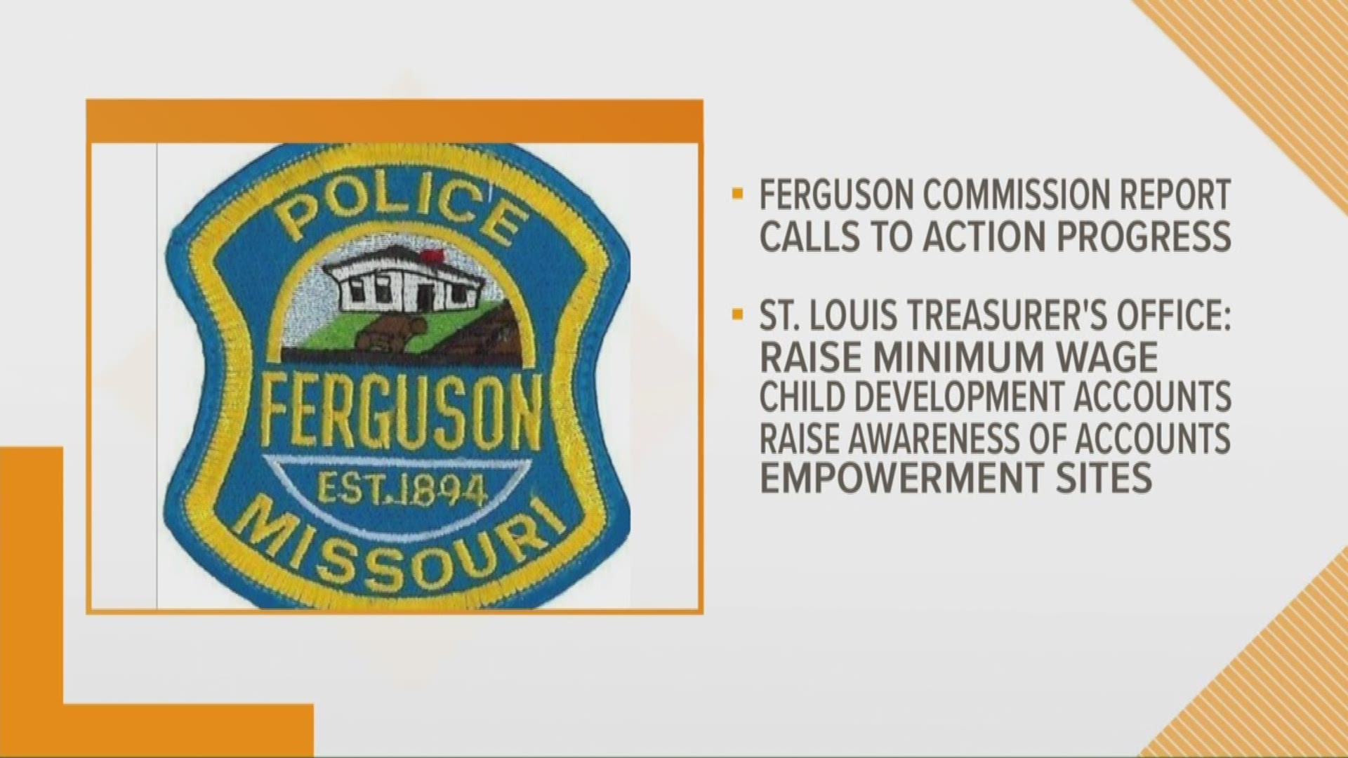 4 Ferguson calls to action implemented, St. Louis treasurer says