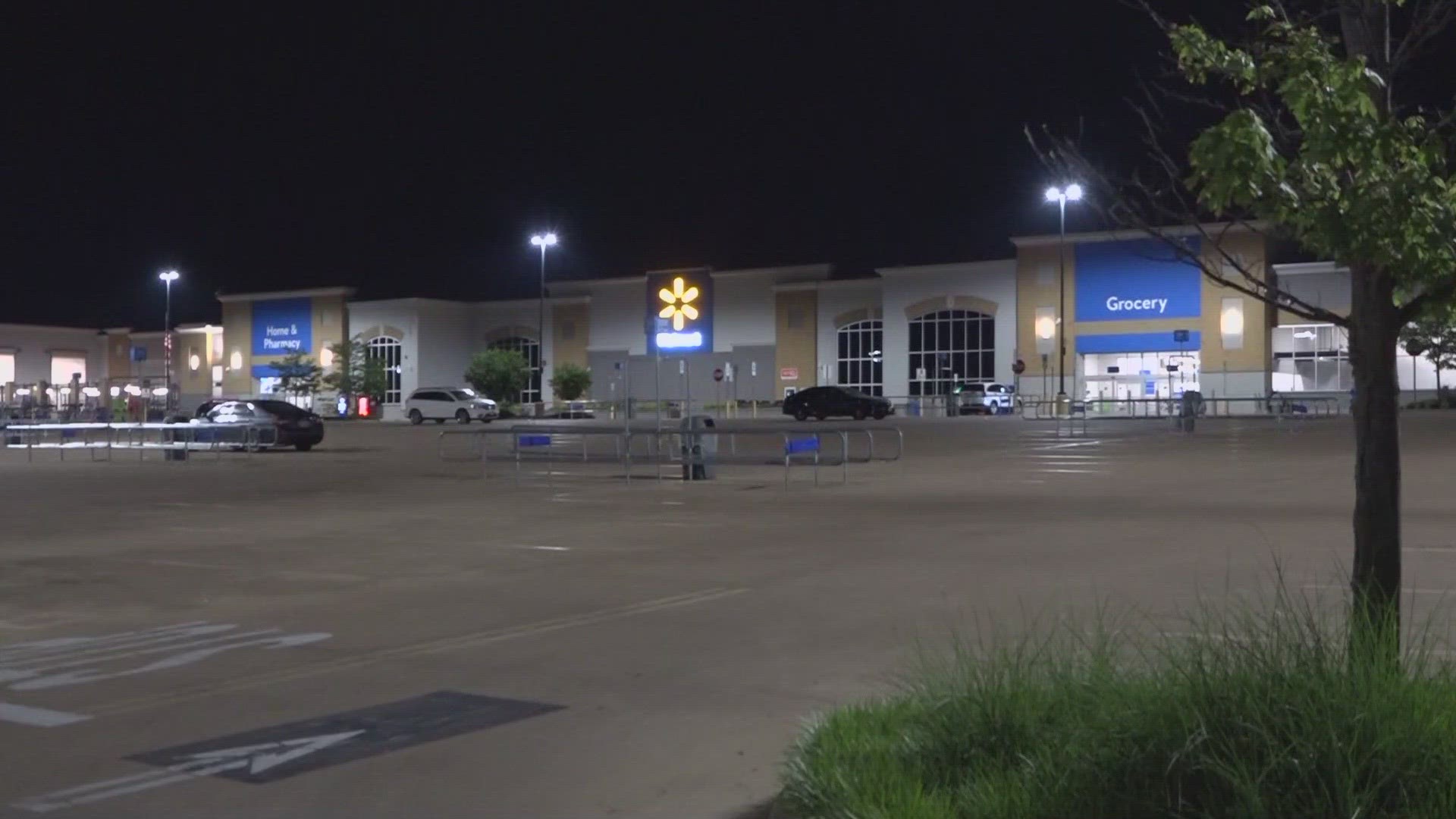 Police said the car break-ins happened just after 2 a.m. Tuesday at the Walmart on Highland Boulevard Drive. It's unknown how many vehicles were broken into.