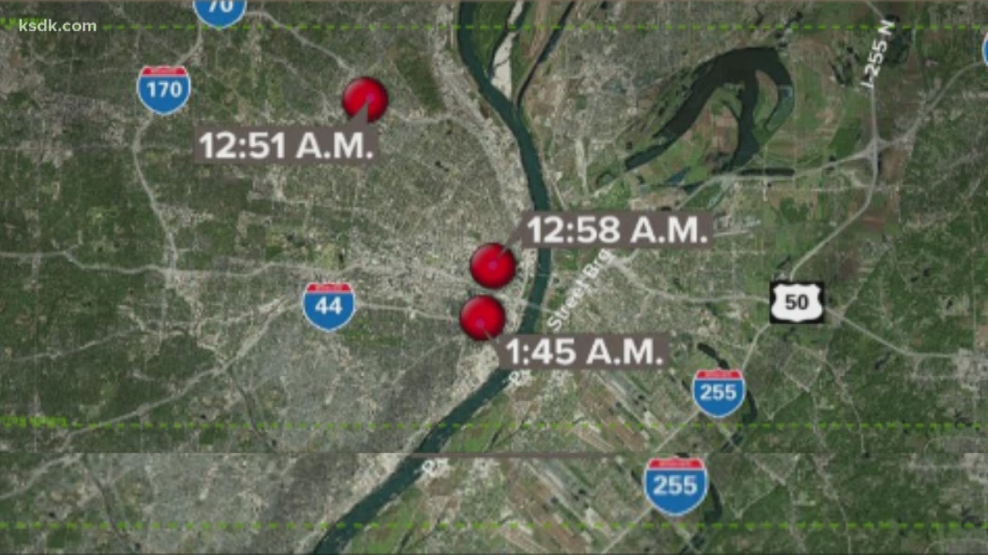 Seven people were shot within an hour overnight in St. Louis. All of the victims survived their injuries.