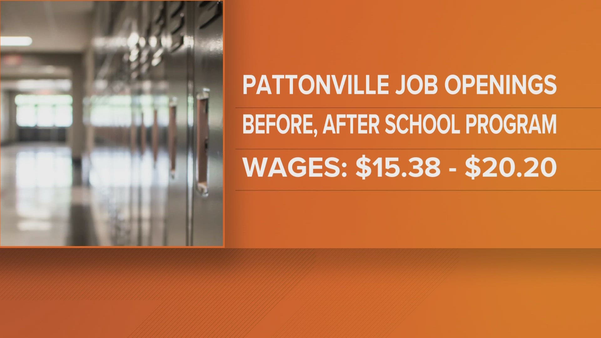 According to the listing on the department's website, the jobs are nine-and-a-half month per year positions working with students from kindergarten to fifth grade.