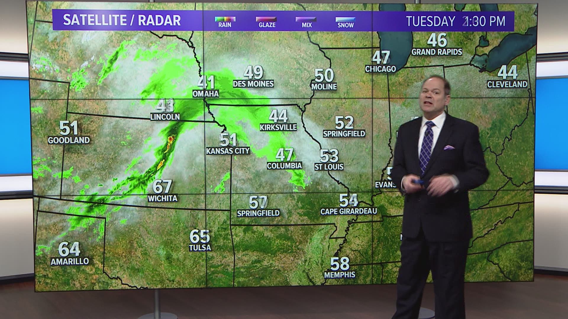 Scott Connell provides an updated look at our weather.