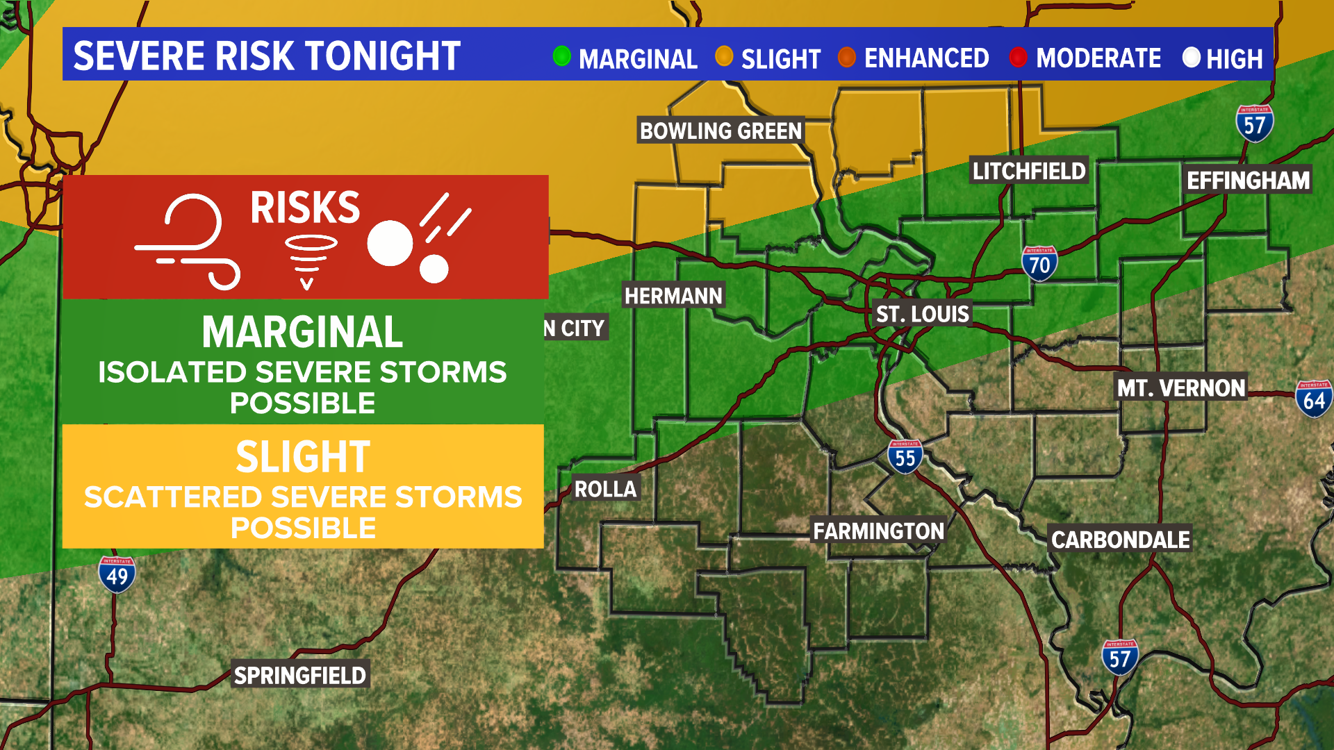 Severe storms possible Sunday night into Monday morning | ksdk.com