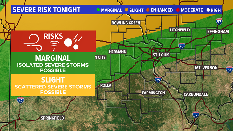 Severe storms possible Sunday night into Monday morning | ksdk.com