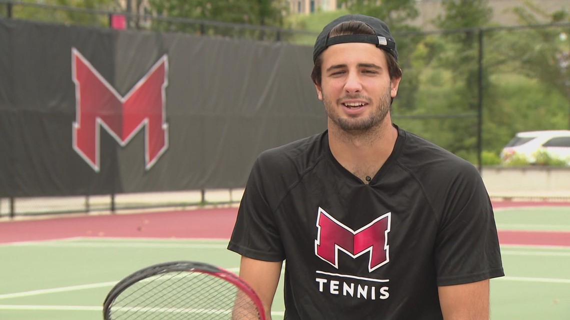 Maryville University's Mario Aleksic is making a name for himself on the court