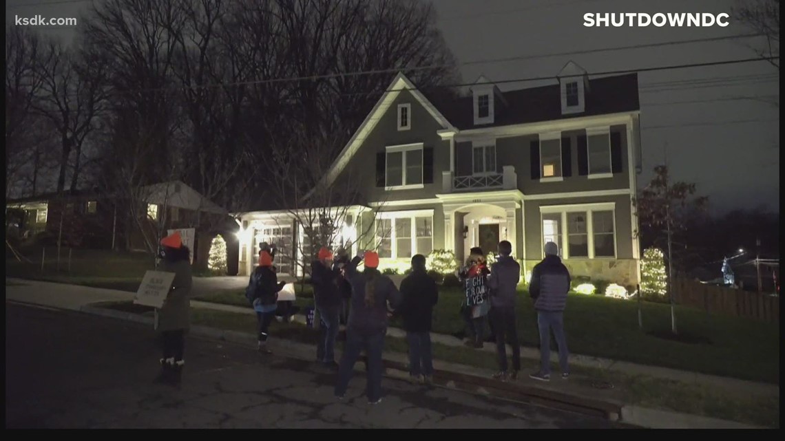 Protesters Gather Outside Senator Hawley's DC-area Home | Ksdk.com