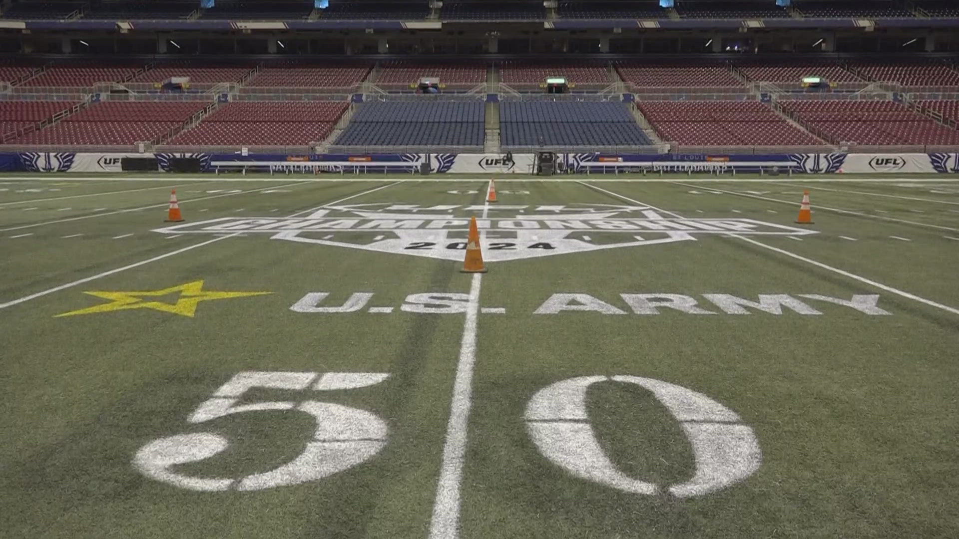 The UFL Championship game will take place at the Dome in downtown St. Louis.