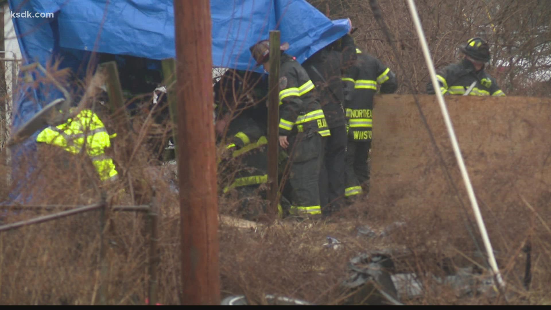 The man fell into mud and was stuck for hours during a winter storm. He is expected to survive after being treated for hypothermia.