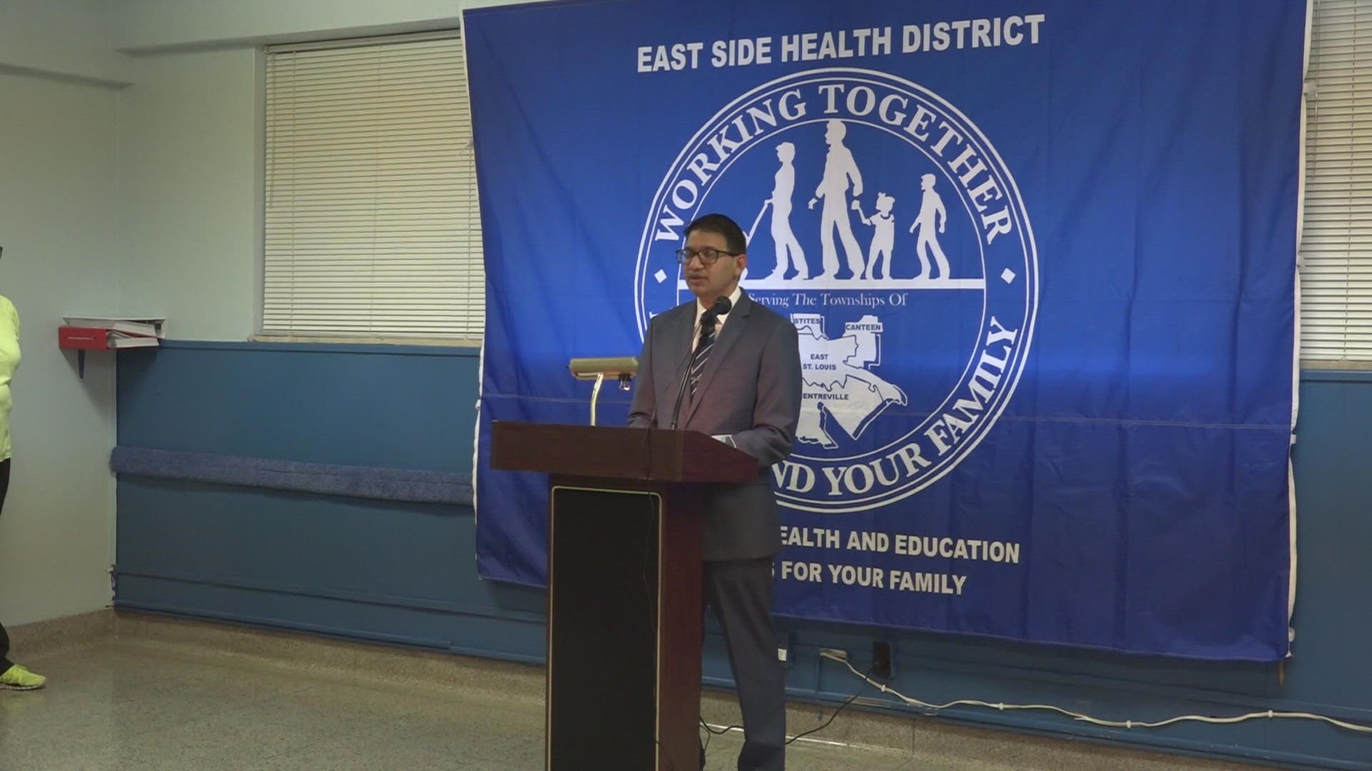 Dr. Sameer Vohra became the director of Illinois' Department of Public Health in August. He paid his first visit to the East Side Health District in East St. Louis.