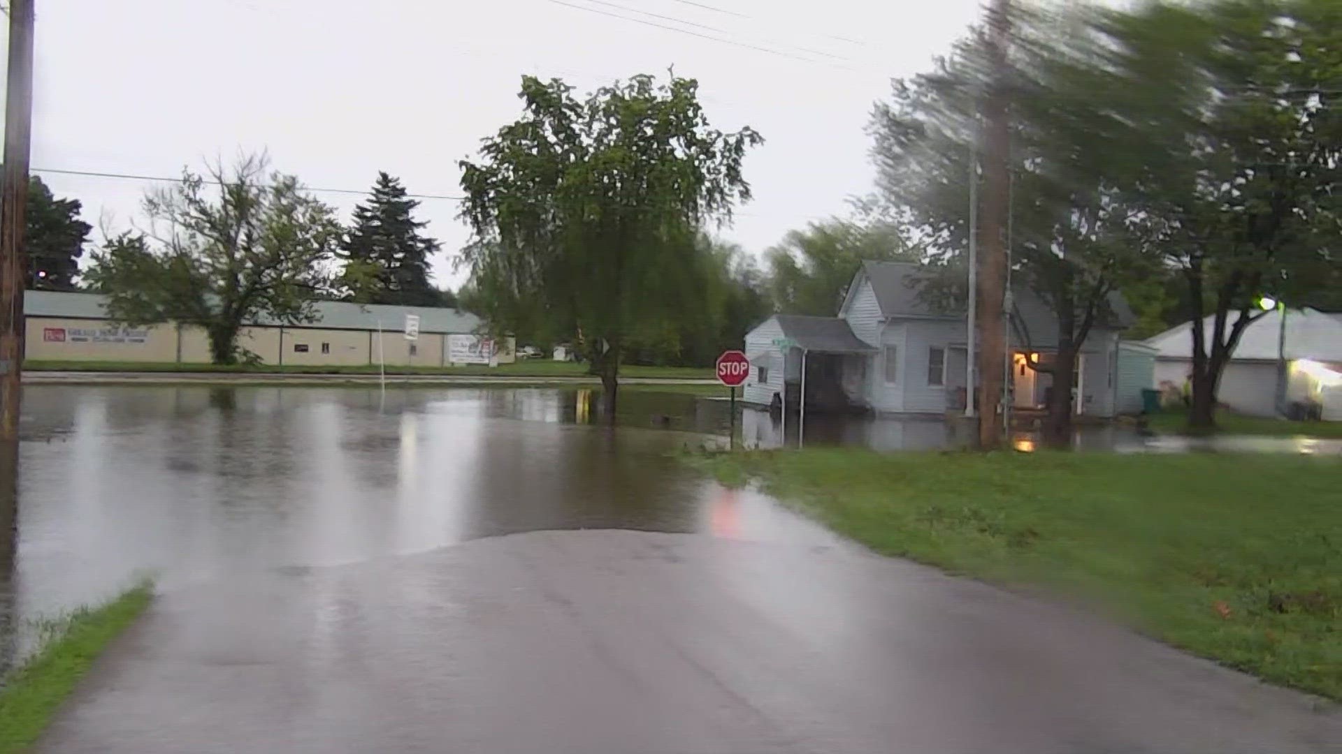 Standing water slowly starts to recede in Gasconade County as flood watch still in place. Here's what Highway 50 in Gerald, Missouri looked like earlier.